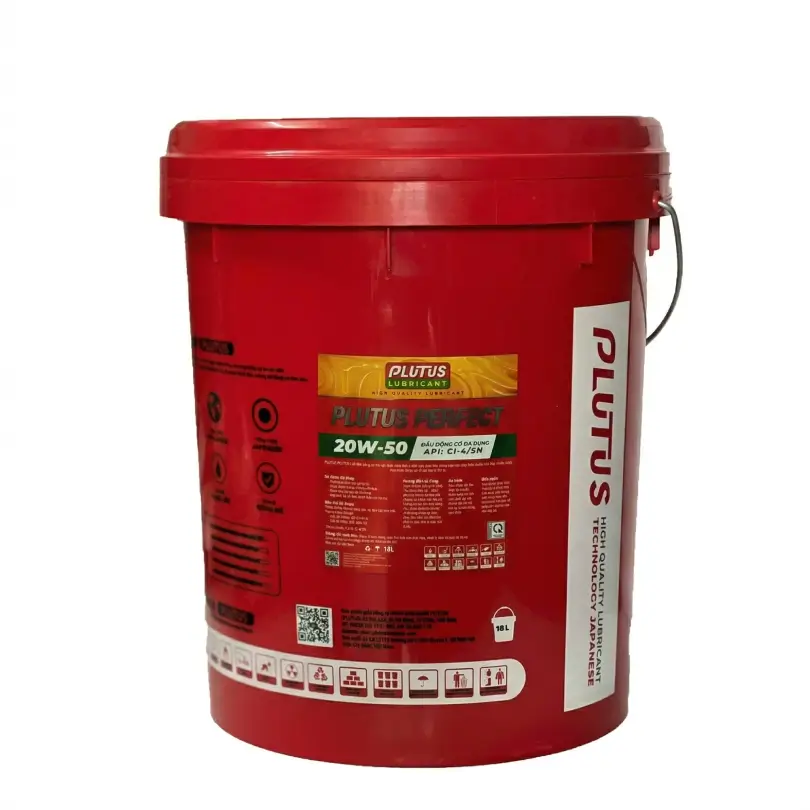 Dầu nhớt động cơ Plutus Perfect 20W50 CI4/SN 18L chính hãng