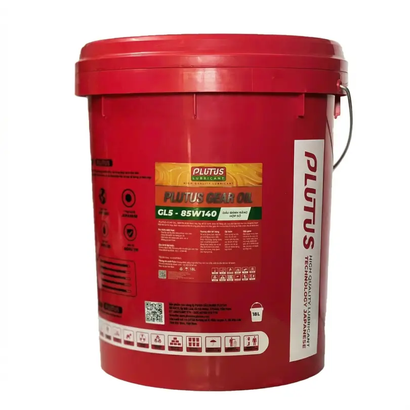 Dầu nhớt bánh răng hộp số Plutus Gear Oil GL5 - 85W140 18L chính hãng